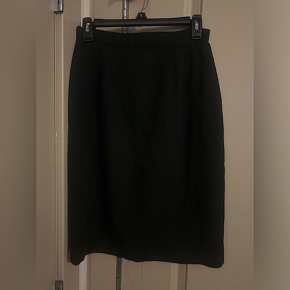 Black Suit Skirt with Slip